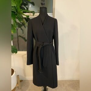 J. Crew Classic Black Wool Coat